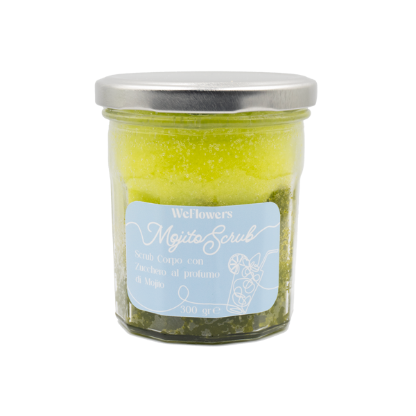 Scrub copro allo zucchero al profumo di mojito