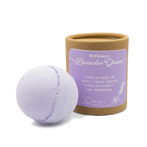 Bomba da bagno con lavanda e sale dell'himalaya