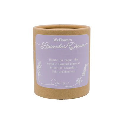 Bomba da bagno con lavanda e sale dell'himalaya